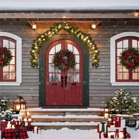 ŚWIĄTECZNA GIRLANDA Z LAMPKAMI LED 10M