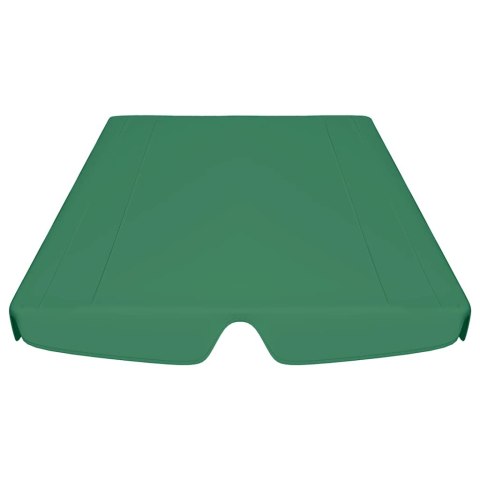 ZADASZENIE DO HUŚTAWKI OGRODOWEJ ZIELONE 188/168X145/110CM