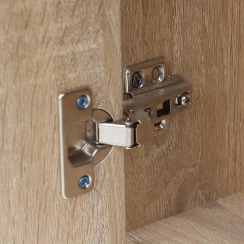 BIURKO Z SZUFLADĄ I SZAFKĄ W KOLORZE DĄB 100X40X73CM