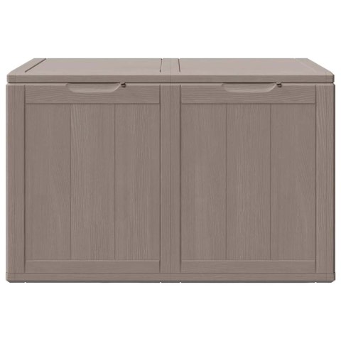 SKRZYNIA OGRODOWA 180 L BRĄZOWA PP WYGLĄD DREWNA