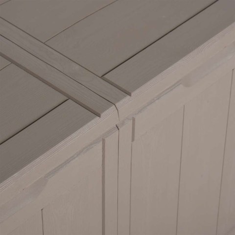 SKRZYNIA OGRODOWA 180 L BRĄZOWA PP WYGLĄD DREWNA