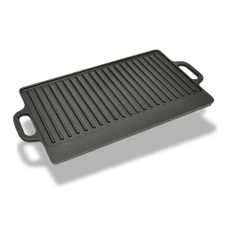 ŻELIWNA PŁYTA GRILLOWA DWUSTRONNA 50X23CM