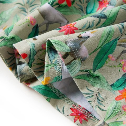 SUKIENKA DZIECIĘCA Z RĘKAWKAMI JASNE KHAKI 104