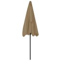 PARASOL PLAŻOWY TAUPE 200X125CM