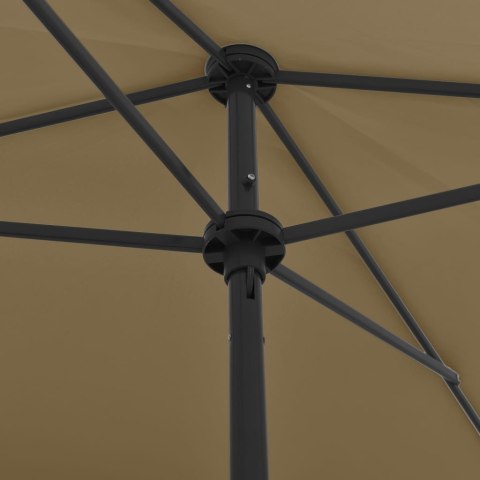 PARASOL PLAŻOWY TAUPE 200X125CM