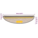 SAMOPRZYLEPNE NAKŁADKI NA SCHODY 15 SZT. 56X17X3CM SREBRNE