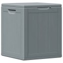 SKRZYNIA OGRODOWA 90 L SZARA PP WYGLĄD DREWNA