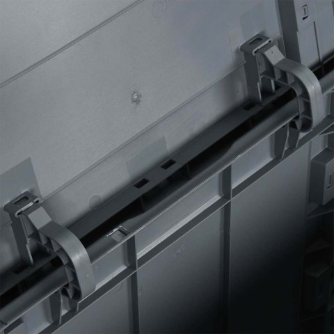 SKRZYNIA OGRODOWA 90 L SZARA PP WYGLĄD DREWNA