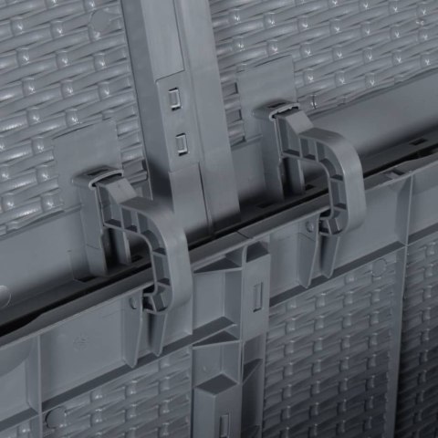 SKRZYNIA OGRODOWA SZARA RATTAN PP 180 L