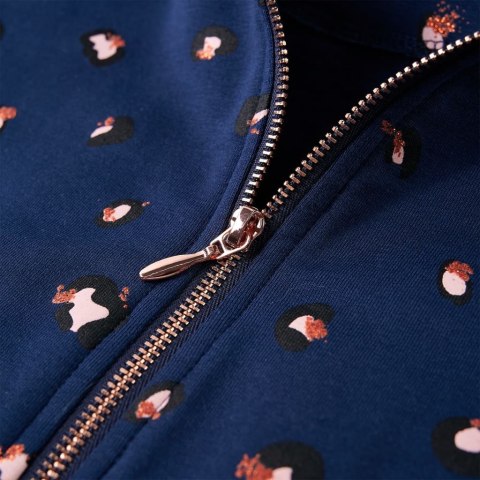 BLUZA DZIECIĘCA Z KAPTUREM GRANATOWA 128