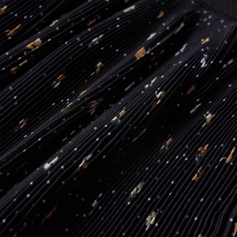 SPÓDNICZKA DZIECIĘCA Z WARSTWOWĄ FALBANĄ CZARNA 128