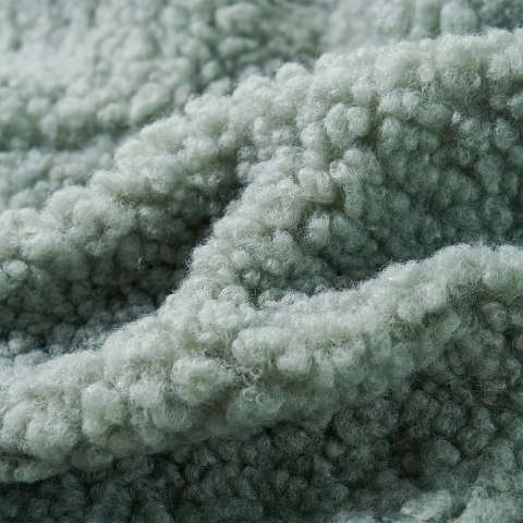 KURTKA DZIECIĘCA ZE SZTUCZNEGO FUTERKA Z KAPTUREM MIĘTOWA 116