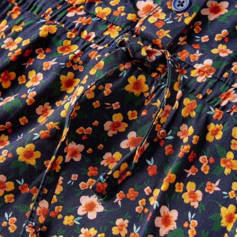 SUKIENKA DZIECIĘCA Z DŁUGIMI RĘKAWAMI GRANATOWA 104