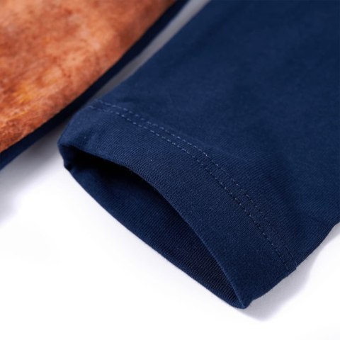 SUKIENKA DZIECIĘCA Z DŁUGIMI RĘKAWAMI GRANATOWA 104