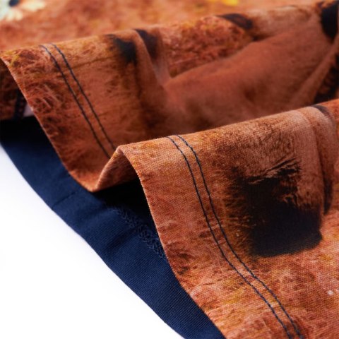 SUKIENKA DZIECIĘCA Z DŁUGIMI RĘKAWAMI GRANATOWA 104