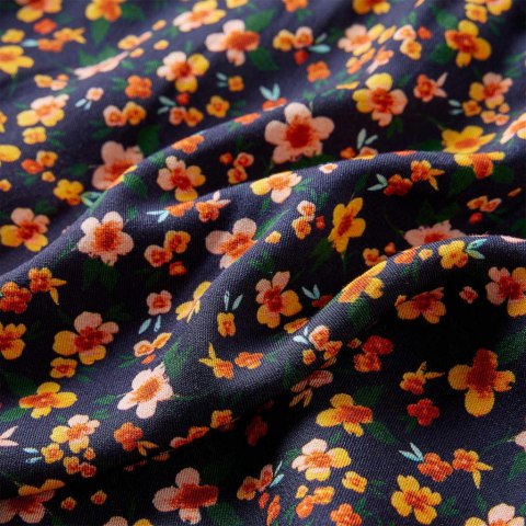 SUKIENKA DZIECIĘCA Z DŁUGIMI RĘKAWAMI GRANATOWA 128