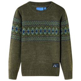 SWETER DZIECIĘCY Z DZIANINY KHAKI 104