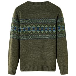 SWETER DZIECIĘCY Z DZIANINY KHAKI 104