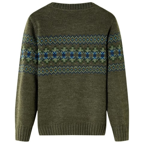SWETER DZIECIĘCY Z DZIANINY KHAKI 128