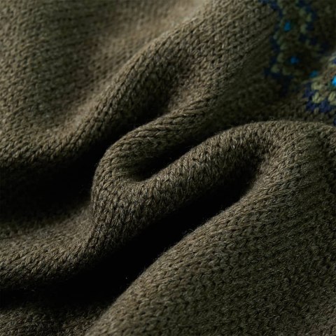 SWETER DZIECIĘCY Z DZIANINY KHAKI 128