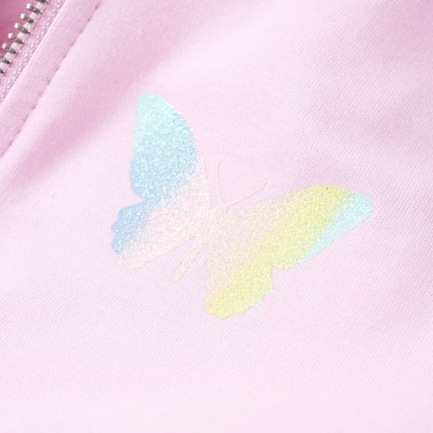 BLUZA DZIECIĘCA Z KAPTUREM JASNORÓŻOWA 92