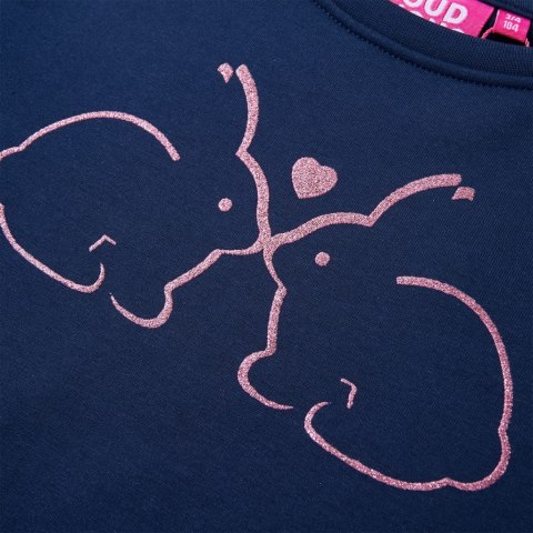 DZIECIĘCA SUKIENKA DRESOWA GRANATOWA 92