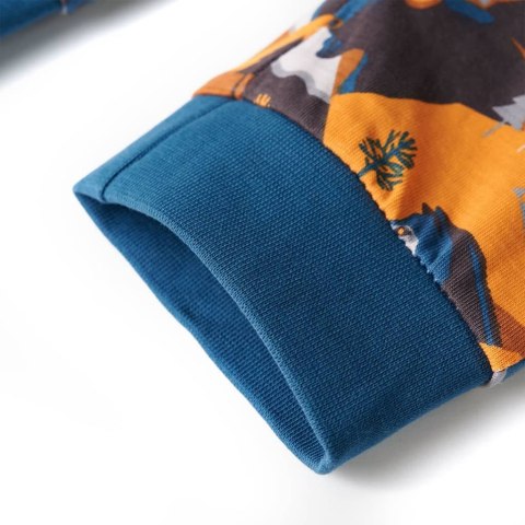 PIŻAMA DZIECIĘCA Z DŁUGIMI RĘKAWAMI KONIAKOWA 128