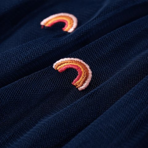 SPÓDNICA DZIECIĘCA Z TIULEM GRANATOWA 92