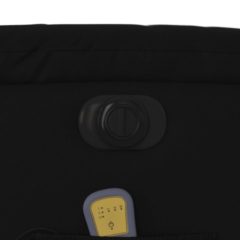 ROZKŁADANY FOTEL PIONIZUJĄCY Z MASAŻEM ELEKTRYCZNY CZARNY