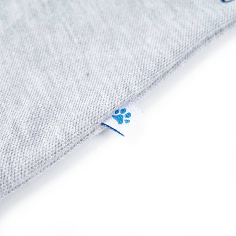 DZIECIĘCA KOSZULKA POLO, SZARY MELANŻ 140