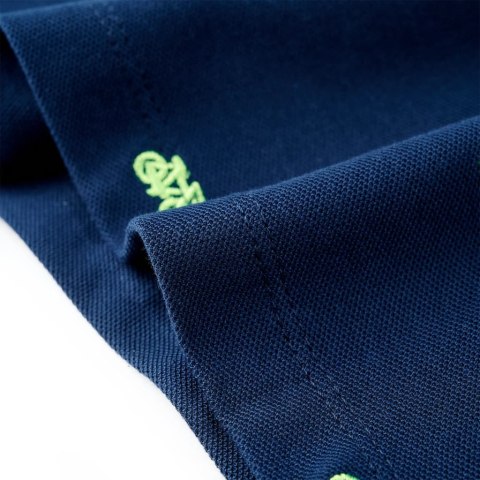 Koszulka dziecięca polo, granatowa, 140