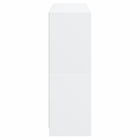 BIBLIOTECZKA Z DRZWICZKAMI BIAŁA 136X37X109CM