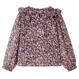 BLUZKA DZIECIĘCA Z DŁUGIMI RĘKAWAMI CIEMNORÓŻOWA 104