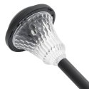 SOLARNE LAMPKI OGRODOWE Z KOLCEM LED 12 SZT BIAŁE ŚWIATŁO IP44