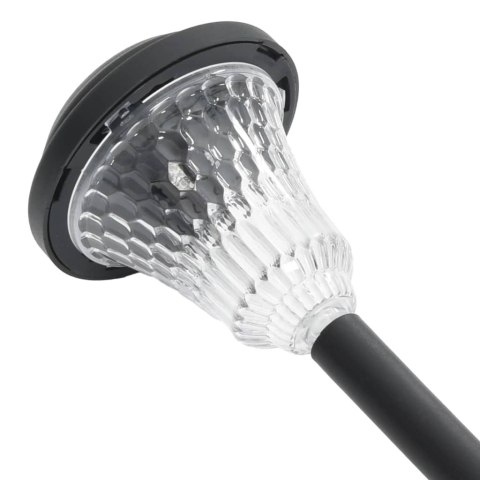 SOLARNE LAMPKI OGRODOWE Z KOLCEM LED 12 SZT BIAŁE ŚWIATŁO IP44