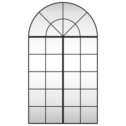 LUSTRO ŚCIENNE CZARNE 80X140CM ZAKOŃCZONE ŁUKIEM ŻELAZO