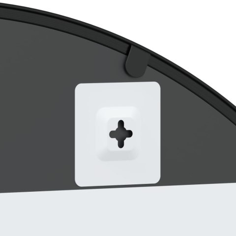 LUSTRO ŚCIENNE CZARNE 80X140CM ZAKOŃCZONE ŁUKIEM ŻELAZO