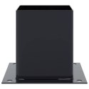 VidaXL Podstawy słupków kwadratowe 12 szt. Antracyt 121x121 mm