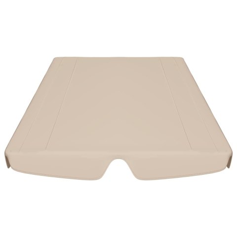 ZADASZENIE DO HUŚTAWKI OGRODOWEJ BEŻOWE 188/168X145/110CM