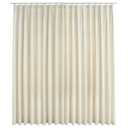 ZASŁONA ZACIEMNIAJĄCA Z HACZYKAMI AKSAMIT KREMOWA 290X245CM