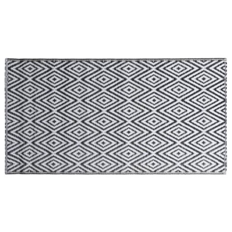 DYWAN NA ZEWNĄTRZ ARAKIL BIAŁO-CZARNY 120X180CM PP