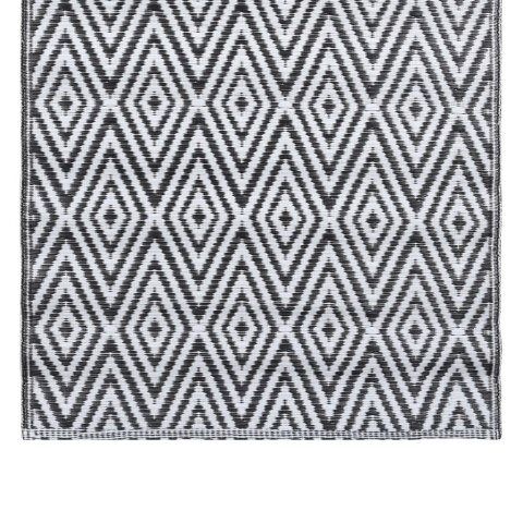 DYWAN NA ZEWNĄTRZ ARAKIL BIAŁO-CZARNY 120X180CM PP