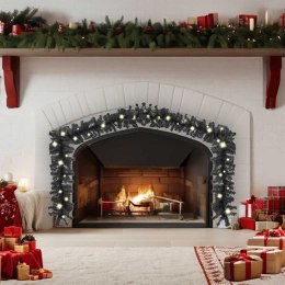 GIRLANDA ŚWIĄTECZNA Z LAMPKAMI LED 20M CZARNA