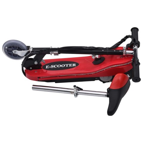 HULAJNOGA DLA DZIECI Z SIODEŁKIEM I LED 120 W CZERWONA