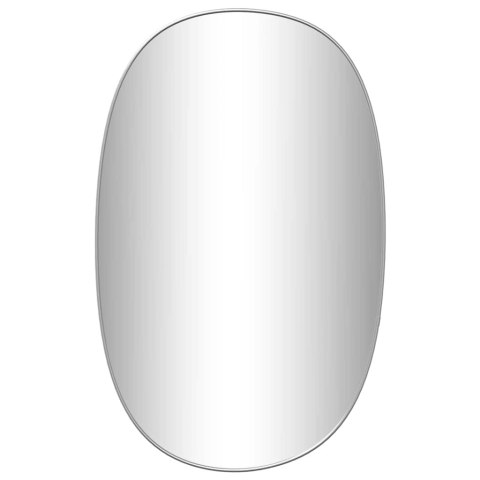 LUSTRO ŚCIENNE SREBRNE 70X45CM