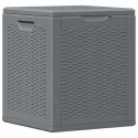 SKRZYNIA OGRODOWA SZARA RATTAN PP 90 L