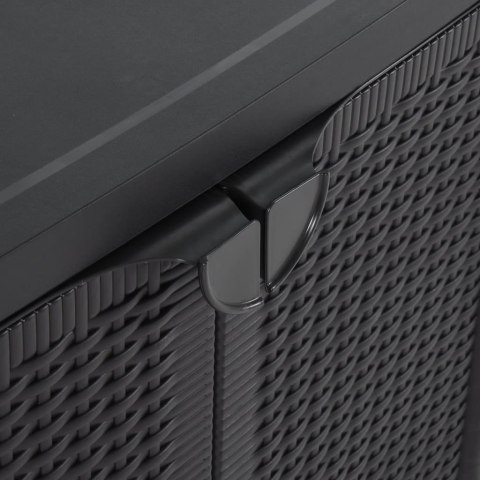 SZAFKA OGRODOWA CZARNA 65X45X88CM RATTAN PP