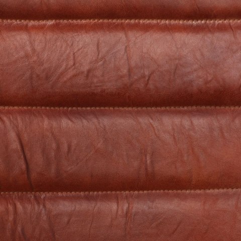 KRZESŁA STOŁOWE 2 SZT. BRĄZOWE NATURALNA SKÓRA