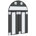 LUSTRO ŚCIENNE CZARNE 60X90CM ZAKOŃCZONE ŁUKIEM ŻELAZO