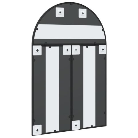 LUSTRO ŚCIENNE CZARNE 60X90CM ZAKOŃCZONE ŁUKIEM ŻELAZO